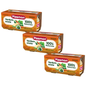 PLASMON Obiadek Mix warzyw (2x80g)x3 opakowania