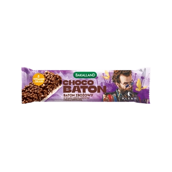 Bakalland Choco Baton zbożowy smak czekoladowy z białą czekoladą 25g KLEKS