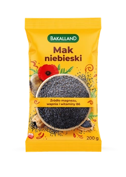 BAKALLAND Mak niebieski naturalny do wypieków ciast makowca superfoods 200g