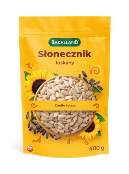 BAKALLAND Słonecznik łuskany, 400g