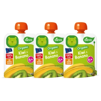 DEVA Organic Mus owocowy kiwi i banan 3x90g