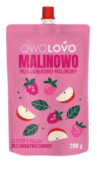 OWOLOVO Mus Malinowy 200g