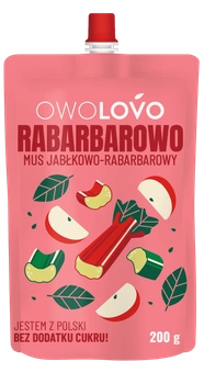 OWOLOVO Mus Rabarbarowy 200g