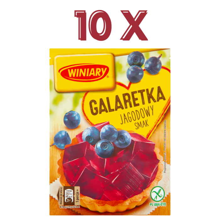 Winiary galaretka jagodowa 10x47g