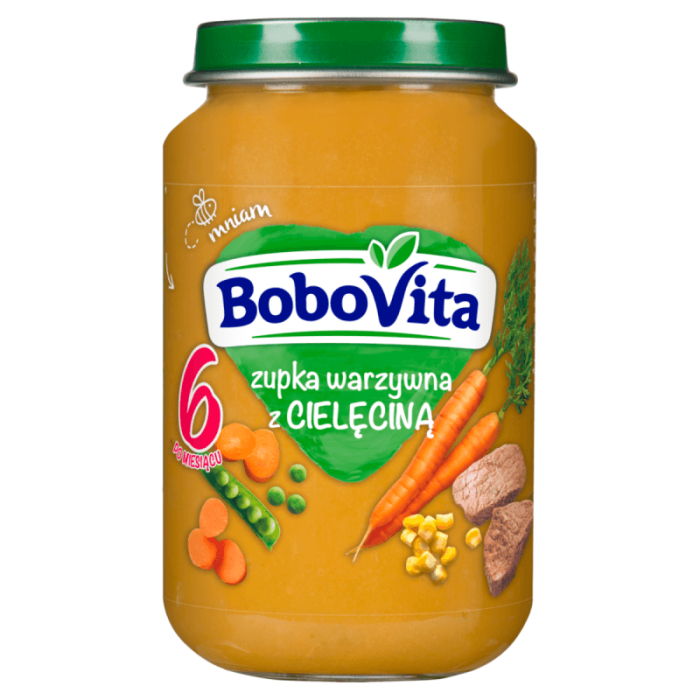 Bobovita zupka warzywna z cielęciną po 6 miesiącu 190 g kd
