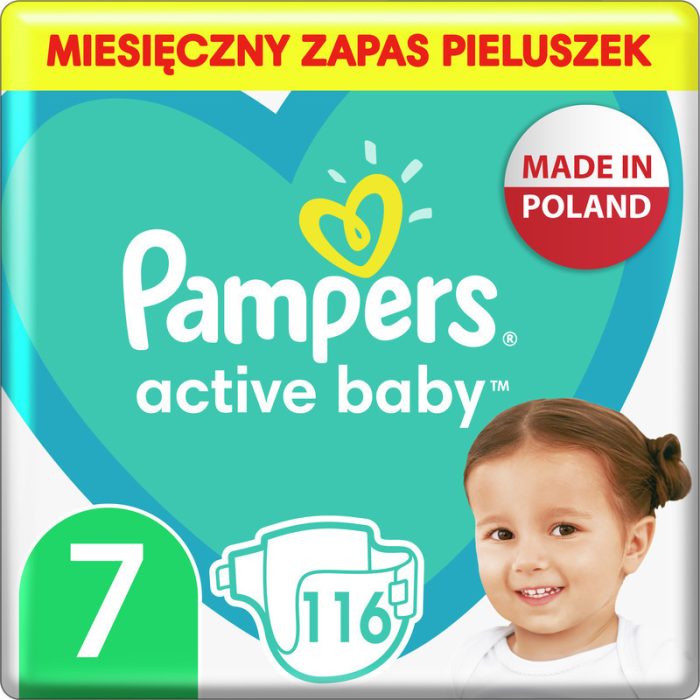 Pampers active baby 7 (116 szt. )