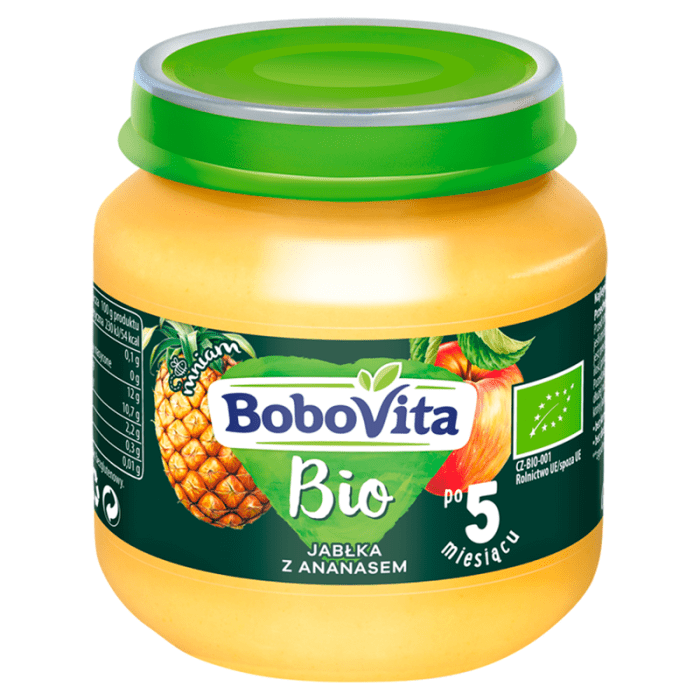 Bobovita bio deserek jabłka z ananasem po 5 miesiącu 125 g