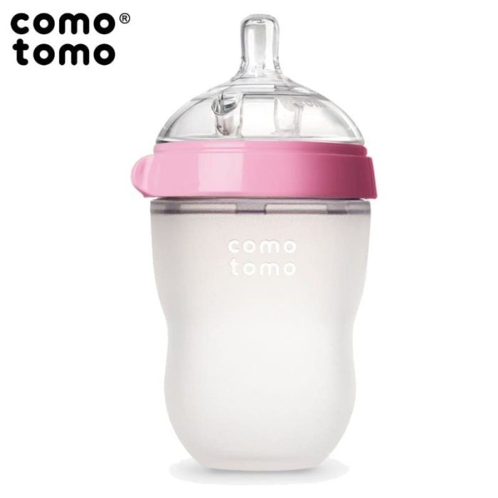 Comotomo antykolkowa butelka pink 2sztuki 150ml