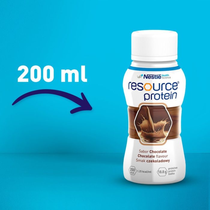 Nestle hs resource protein czekoladowy, 4x200ml x 4 sztuki