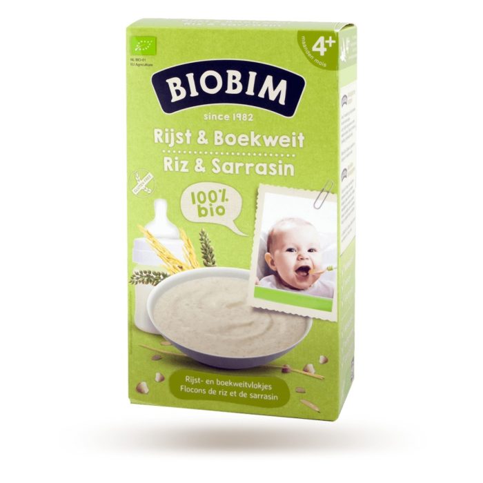 Biobim kaszka ryżowo-gryczana pełnoziarnista babyplus 5m bio,200g