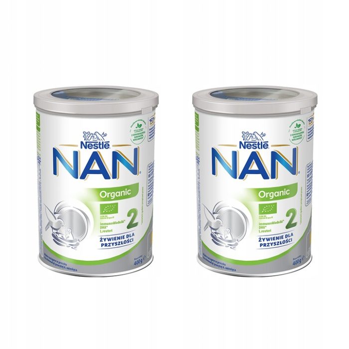Nestle nan organic 2, 400g x 2 sztuki