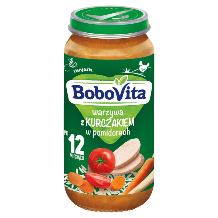 Bobovita obiadek warzywa z kurczakiem w pomidorach 1-3 lata 250 g