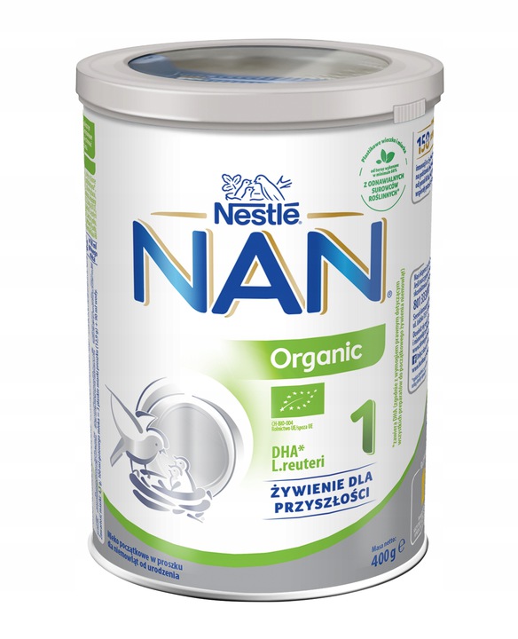 Nestle nan organic 1 400g x 4 sztuki