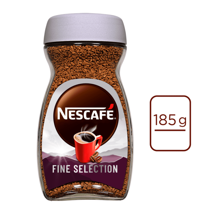 Nescafe fine selection jar 185g