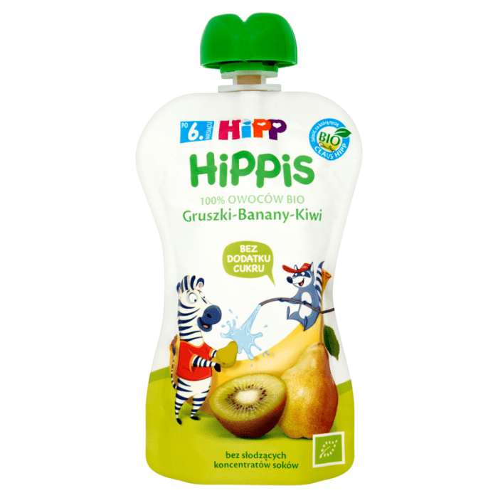 Hipp hippis gruszki-banany-kiwi bio 100g