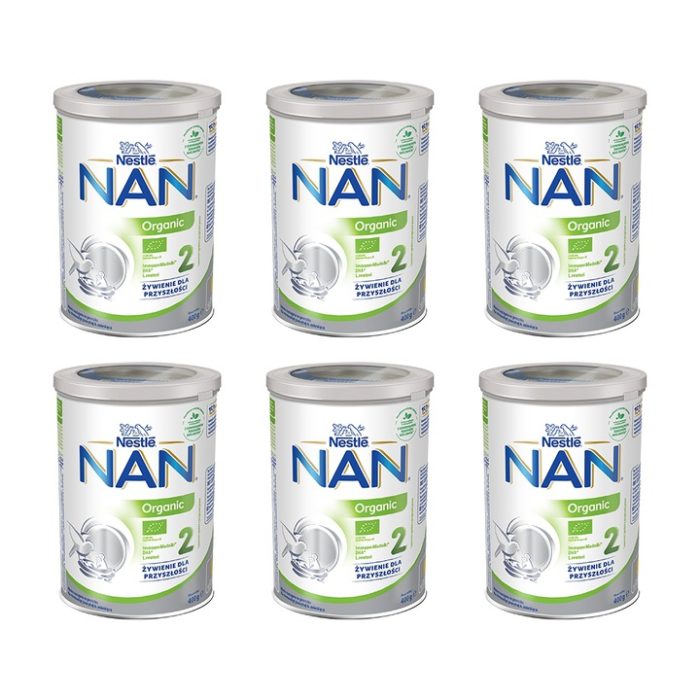 Nestle nan organic 2, 400g x 6 sztuk