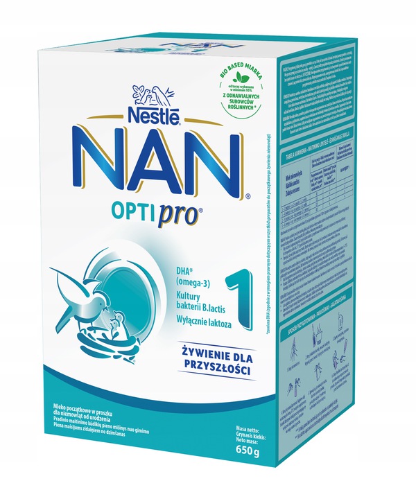 Nestle nan optipro 1 mleko początkowe 4x650g