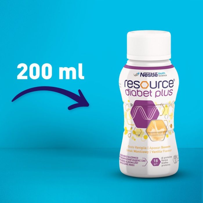 Nestle hs resource diabet plus wanilia, 4x200ml x 2 sztuki