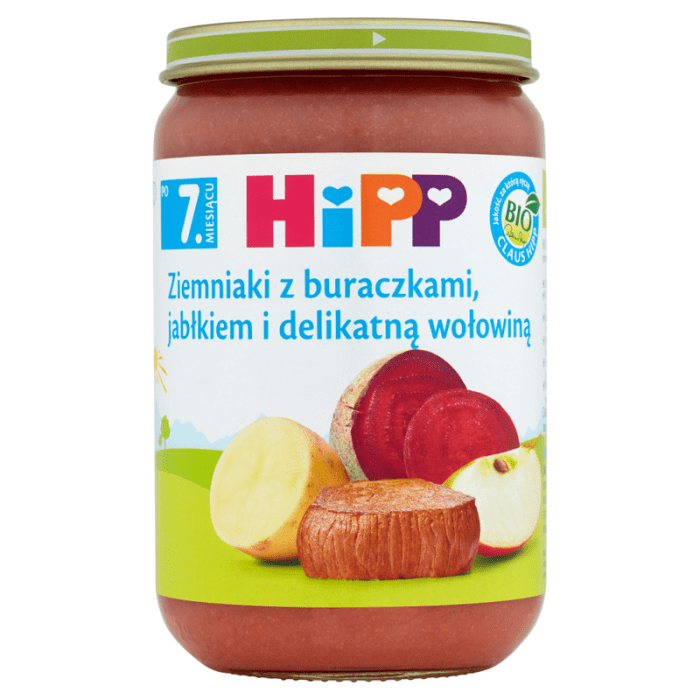 HIPP Ziemniaki z buraczkami. jabłkiem.wo BIO 220g