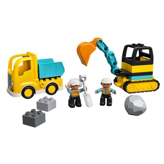 LEGO DUPLO Ciężarówka i koparka gąsienicowa