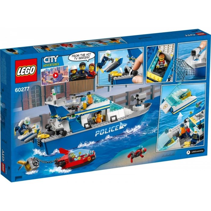 Lego city policyjna łódź patrolowa