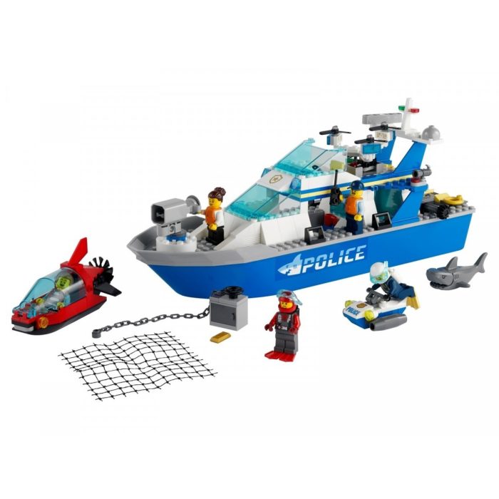 Lego city policyjna łódź patrolowa