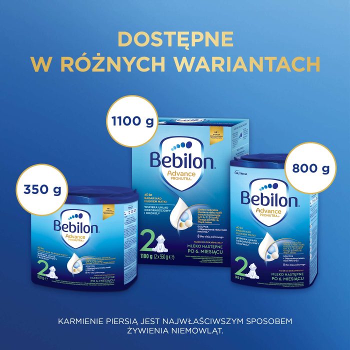 Bebilon 2 pronutra-advance mleko następne po 6. Miesiącu 1100 g (2x550g) x 4 sztuki