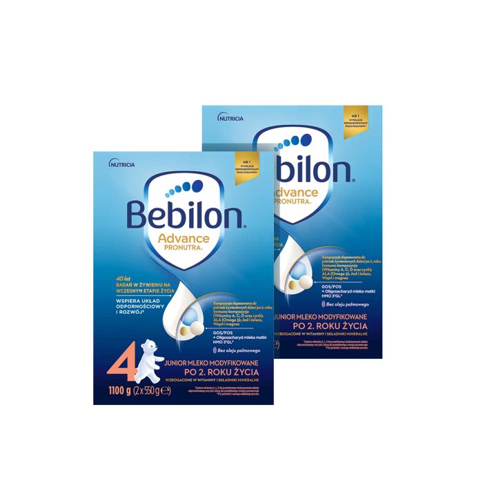 Bebilon 4 pronutra-advance mleko modyfikowane po 2. Roku 1100 g (2 x 550 g) x 2 sztuki