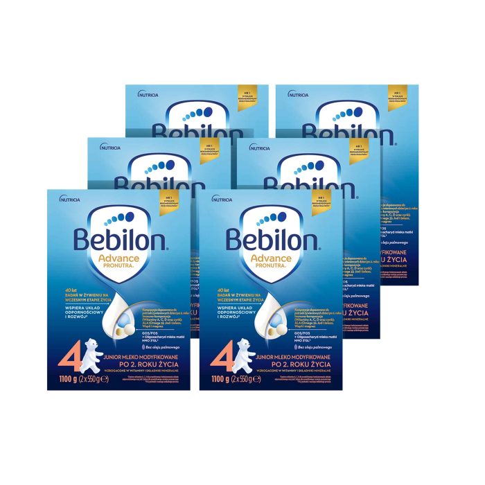 Bebilon 4 pronutra-advance mleko modyfikowane po 2. Roku 1100 g (2x550g) x 6 sztuk