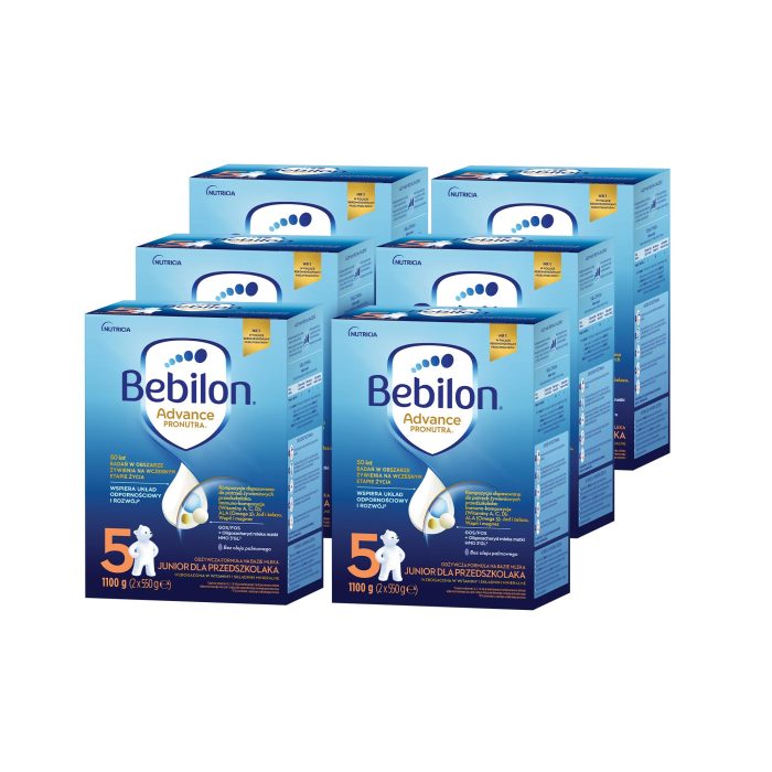 Bebilon 5 pronutra-advance mleko modyfikowane dla przedszkolaka 1100 g (2x550g) x 6 sztuk