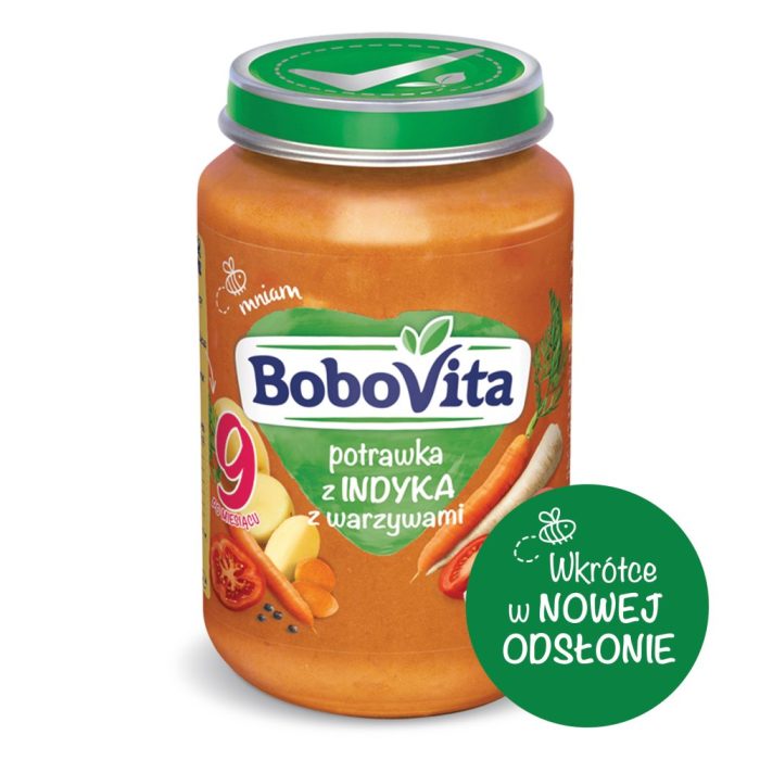 Bobovita obiadek indyk w ziołach z warzywami po 9 miesiącu 190 g - kd