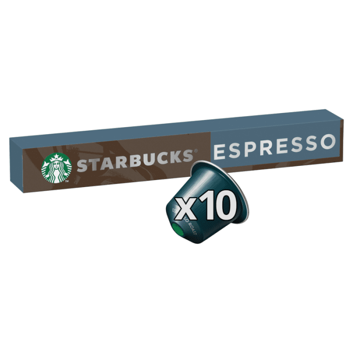 Starbucks espresso roast nespresso 10 caps 57g