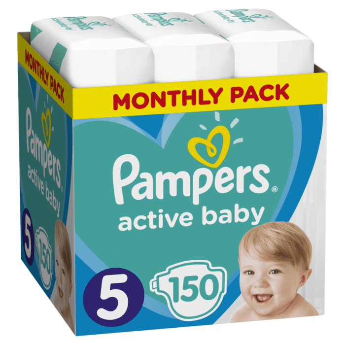 Pampers pieluchy s5 abd monthly box 150