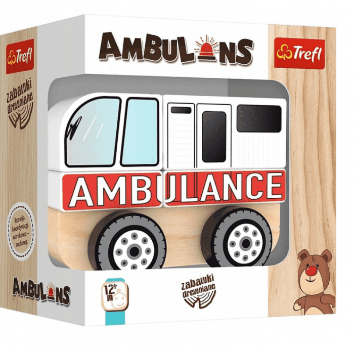 Trefl ambulans auto drewniane