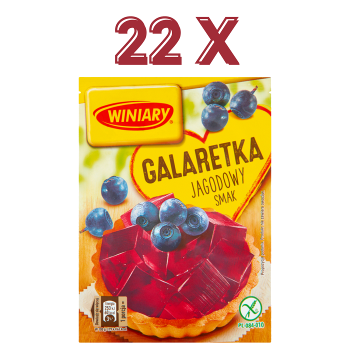 Winiary galaretka jagodowa 22x47g
