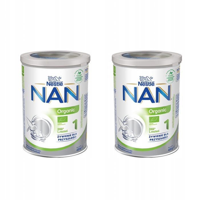 Nestle nan organic 1 400g x 2 sztuki