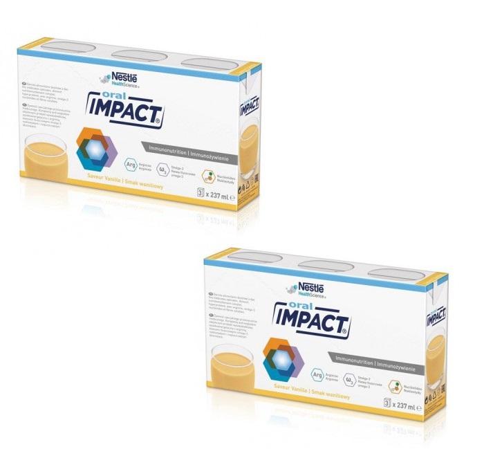 Nestle hs oral impact wanilia, 3x237ml x 2 sztuki