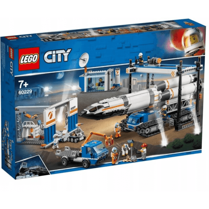 Lego city transport i montaż rakiety
