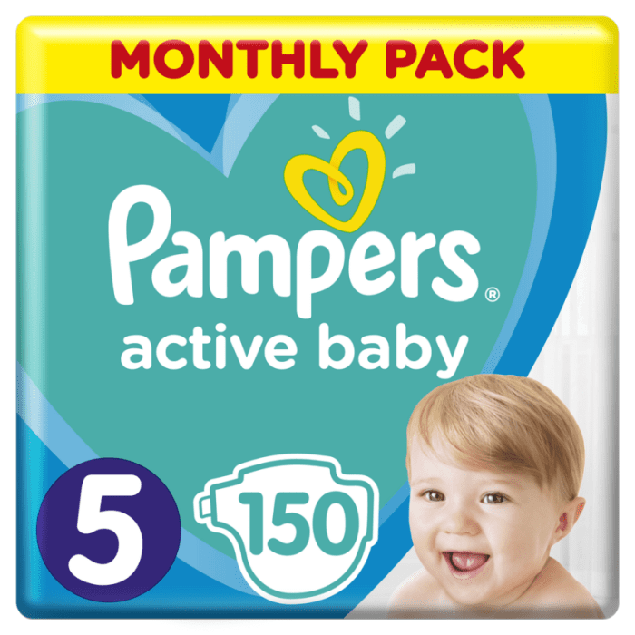 Pampers pieluchy s5 abd monthly box 150