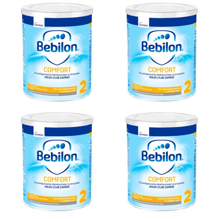 Bebilon comfort 2 żywność specjalnego przeznaczenia medycznego dla niemowląt od 6. Miesiąca 400 g x 4 sztuki