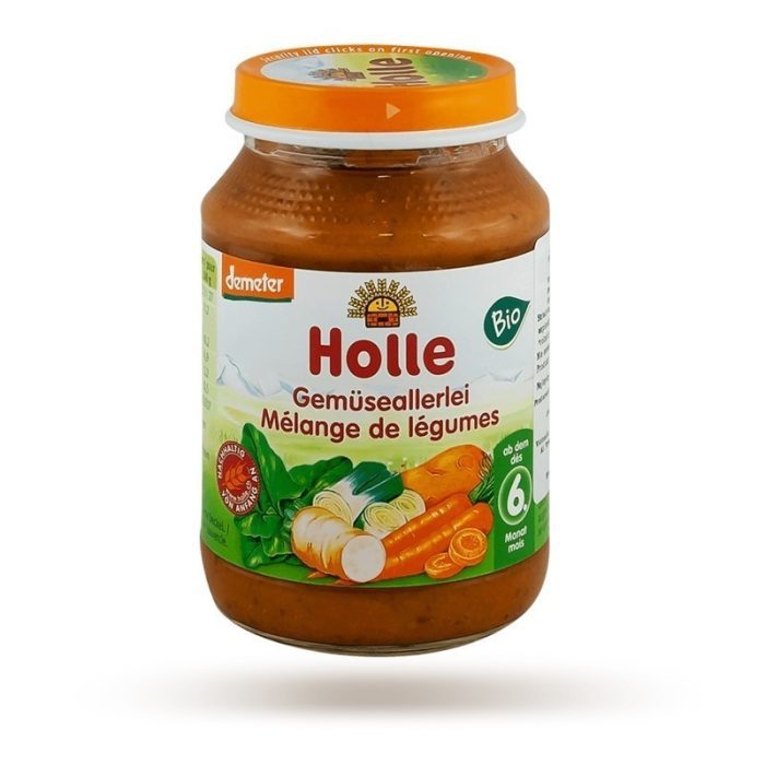 Holle danie dla niemow mix warzyw bio,190g