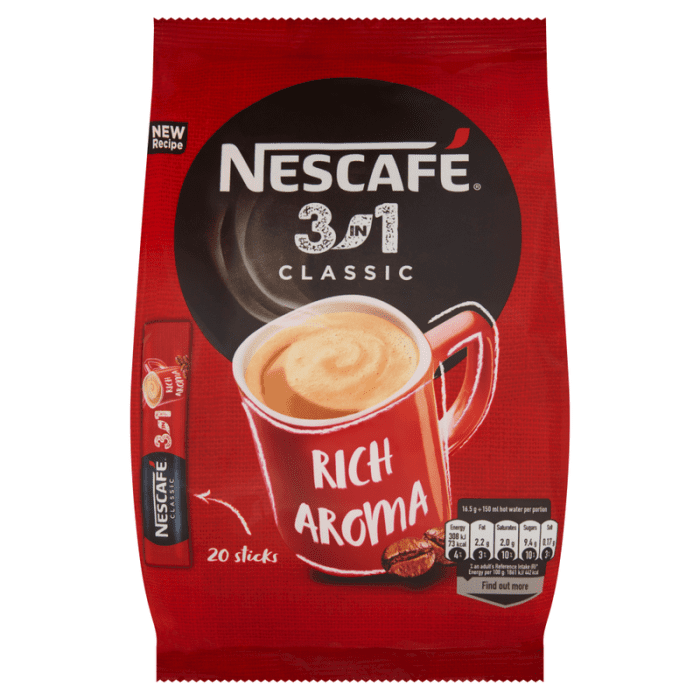 Nescafe 3in1 classic 20x16. 5g