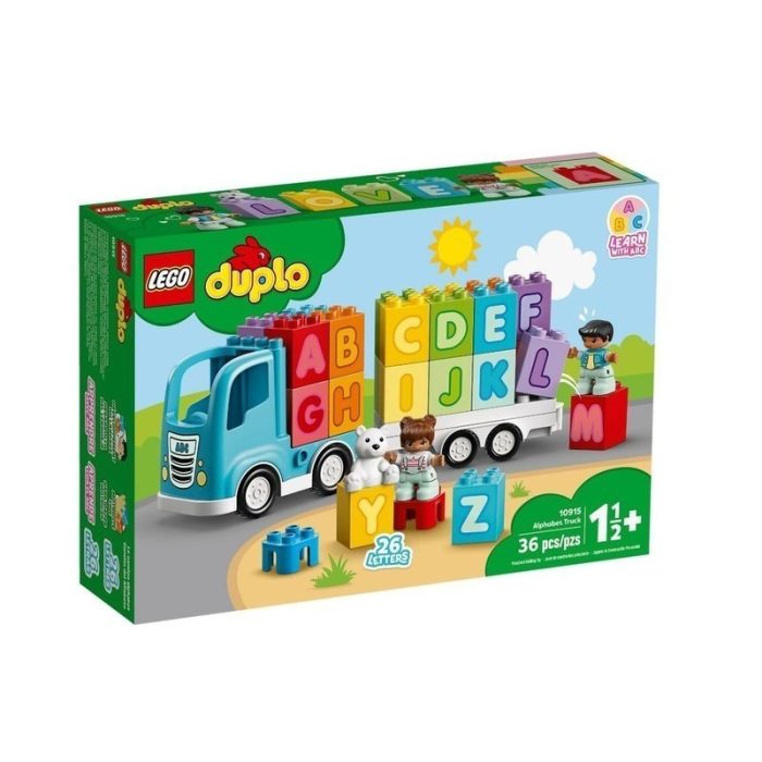 Lego duplo ciężarówka z alfabetem
