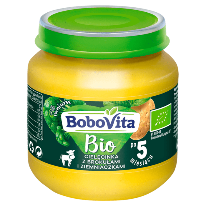 Bobovita bio obiadek cielęcinka z brokułami i ziemniaczkami po 5 miesiącu 125 g