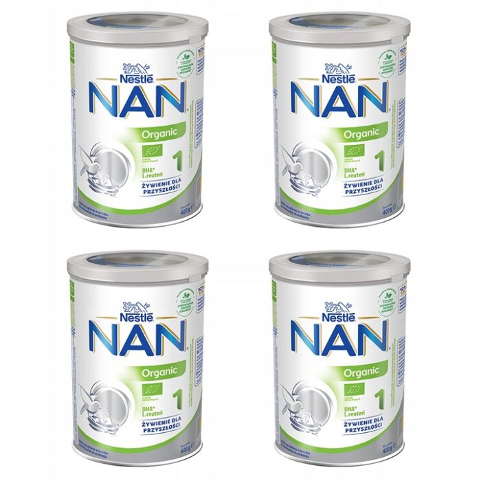 Nestle nan organic 1 400g x 4 sztuki