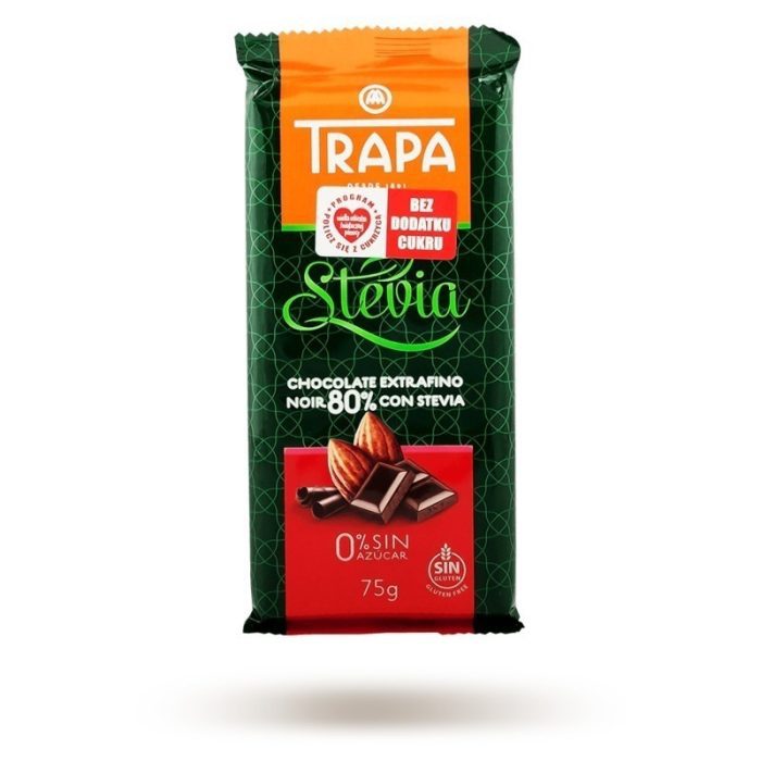 Trapa czekolada gorzka 80% ze stevią