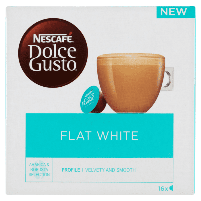 Nescafe dolce gusto flat white 16cap. 187. 2g