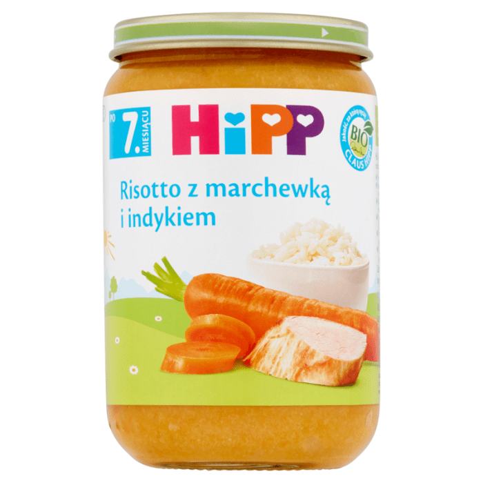 Hipp risotto z marchewką i indykiem bio 220g