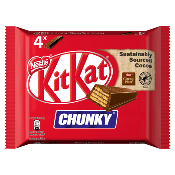 Kit kat chunky milk multipack 4x40g - kd