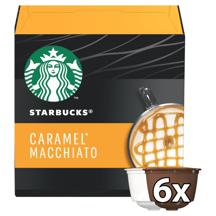 Starbucks latte macchiato caramel 12caps ndg 127. 8